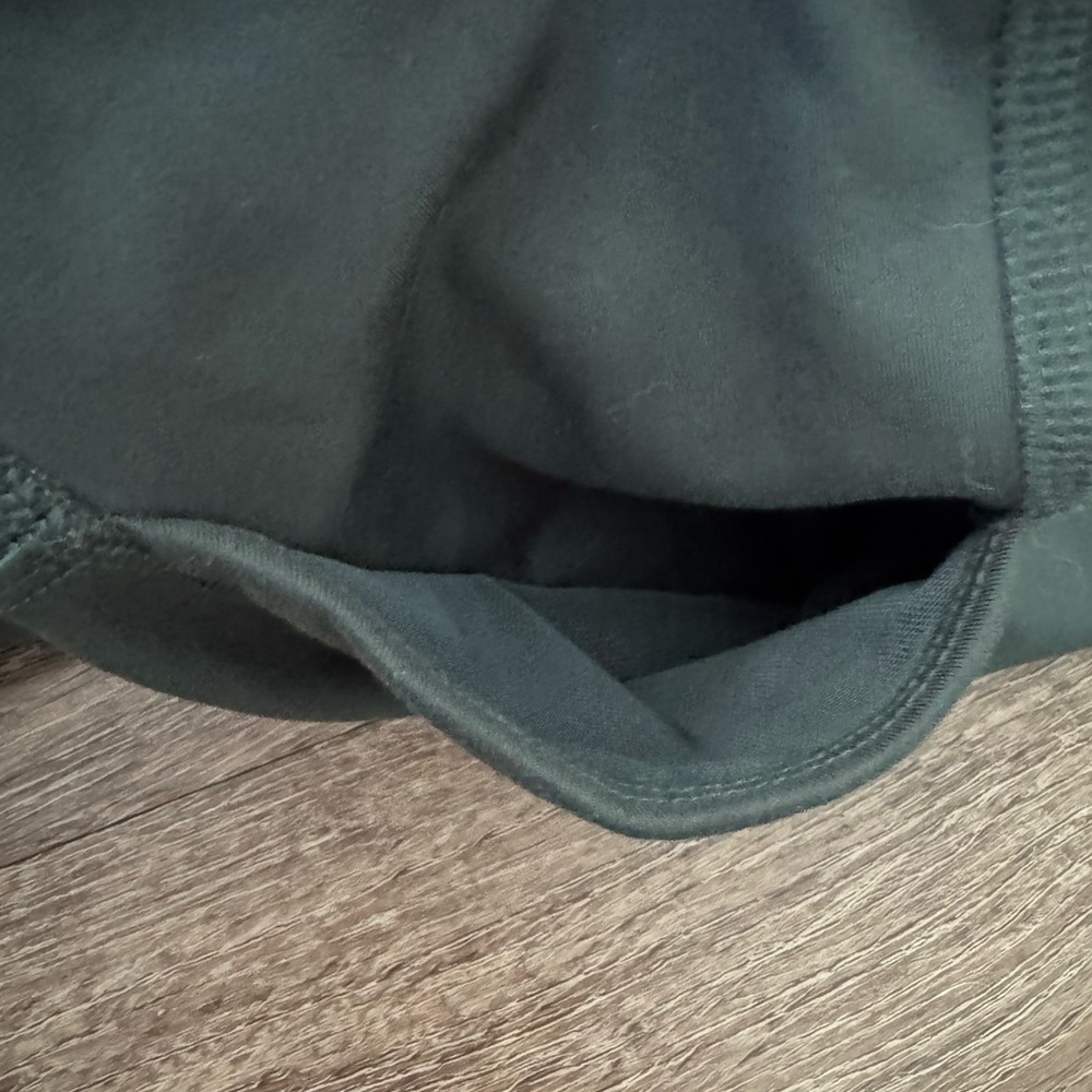 girlfriend collective High-Waist Bike Shorts in Forest Green - Picture 4 of 6